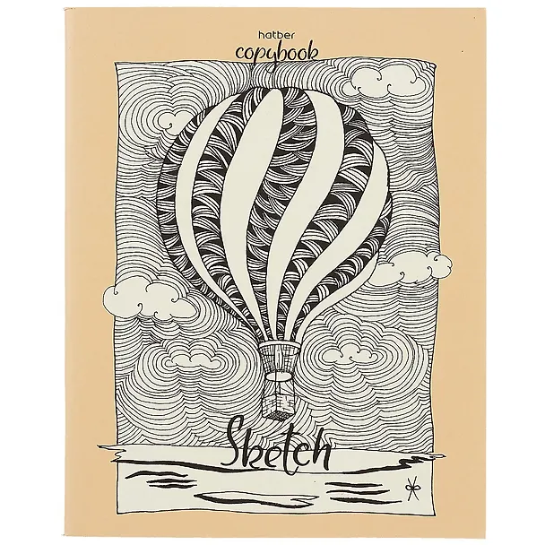 Тетрадь общая «Sketch» в ассортименте, 80 листов в клетку, А5 - Hatber 251151 — 4