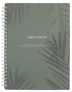 Тетрадь 120л кл. "Shadow", зеленый, спираль, карт.обл., микротекстурирование, ламинация