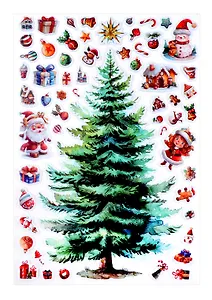 Наклейки объемные 170х290 (Наряжай-КА 1)