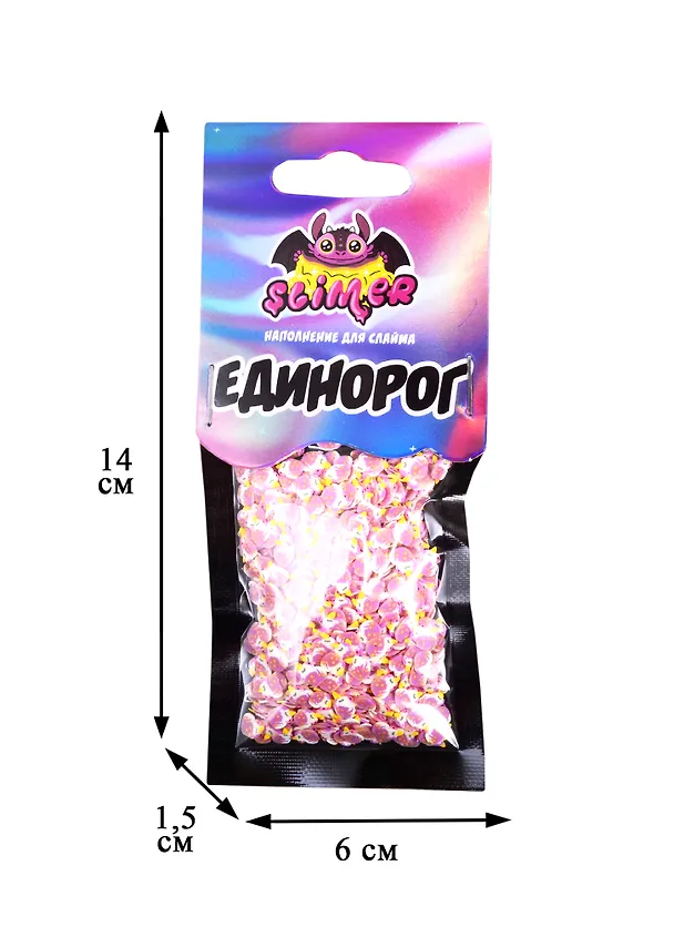 Наполнение для слайма Единороги  ТМ Slimer, пластик 2823771 — 2