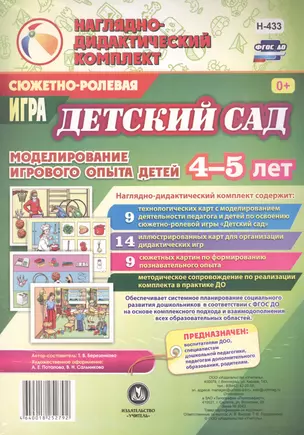 Сюжетно-ролевая игра "Детский сад". Моделирование игрового опыта детей 4-5 лет — 2610670 — 1