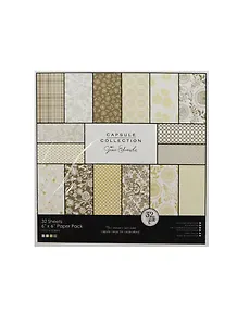Бумага для скрапбукинга бежевый (11022905) (15х15см) (32л.) (16 дизайнов по 2л.) (упаковка)
