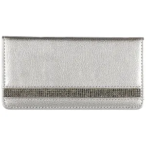 Еженедельник серебряный недатированный «Наппа», 64 листа, А6–  Еженедельник серебряный недатированный «Наппа», 64 листа, А6–