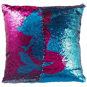 Подушка с пайетками Русалка (40×40) (текстиль) (12-11403-XCT-19)