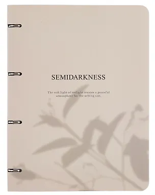 Тетрадь А4 120л кл. "Shadow", бежевый, на кольцах, мел.картон, микротекстурирование, ламинация 3085114