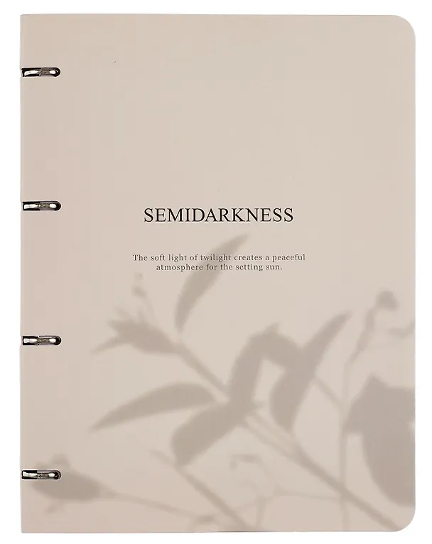 Тетрадь на кольцах «Shadow. Бежевый» 120 листов в клетку, А4, сменный блок - Be Smart 3085114 — 1
