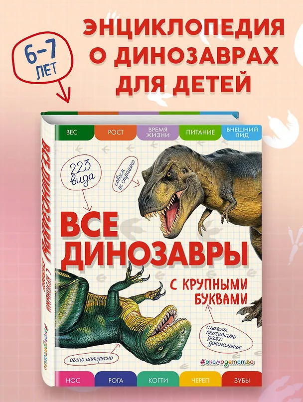 Книга Все динозавры с крупными буквами (Елена Ананьева) — 6