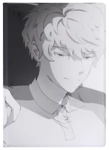 Обложка для паспорта Аниме Синтонимы Персонаж Портрет (ч/б) (Медина Мирай) (ПВХ бокс) (ОП2022-386)