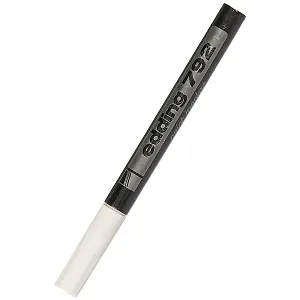 Маркер 792 лаковый, белый, 0,8мм, Edding
