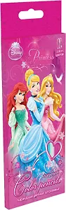 Карандаши цветные 12цв "Принцессы" к/к с подвесом, Disney