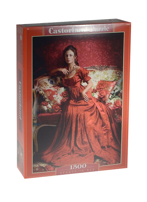 Пазлы 1500 C-151370 Девушка в красном (68х47см) (Castorland) 2501397 — 1