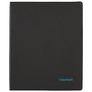 Тетрадь в клетку Феникс+, "Наппа черная", А4, 80 листов