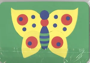 Пазлы мягкие Бабочка (koq27-2001) (упаковка)