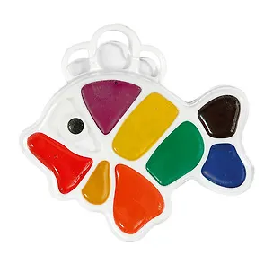 Краски акварельные Рыбка, 9 цветов, Луч 300997