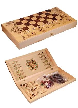 Шахматы, шашки, нарды Рыцари (большие) (50х50) (123-089) 2594647