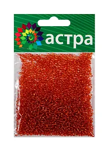 Набор д/творчества АСТРА Бисер 11/0 20гр 25 красный