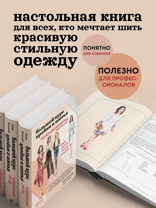 Книга Большой курс кройки и шитья. Безлекальный метод Галины Коломейко (Галина Коломейко) — 9