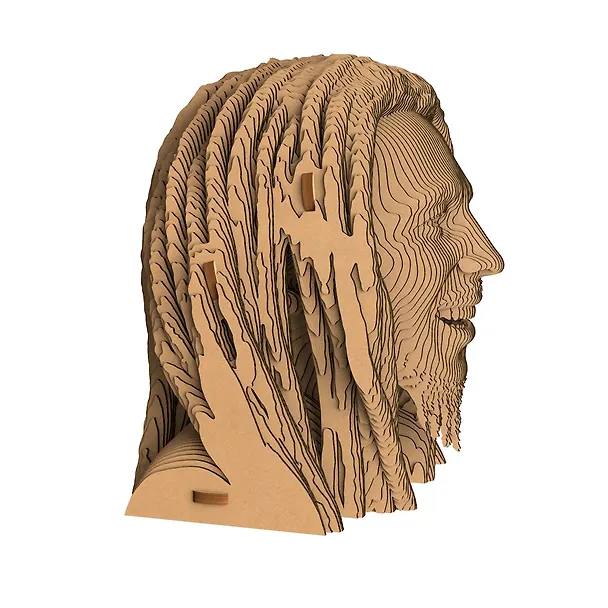 Конструктор из картона Декоративный бюст - 3D Боб Марли/Bob Marley 2912681 — 3