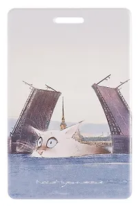 Чехол для карточек вертикальный СПб Пушистый Петербург Котабль (ДК2025-489)