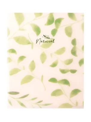 Блокнот А6 80л кл. "Premium. NATURAL LEAVES" пласт.обл., спираль, офсет 80г/м2 3106977