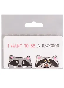Магнитные закладки I want to be a Raccoon (2 шт)