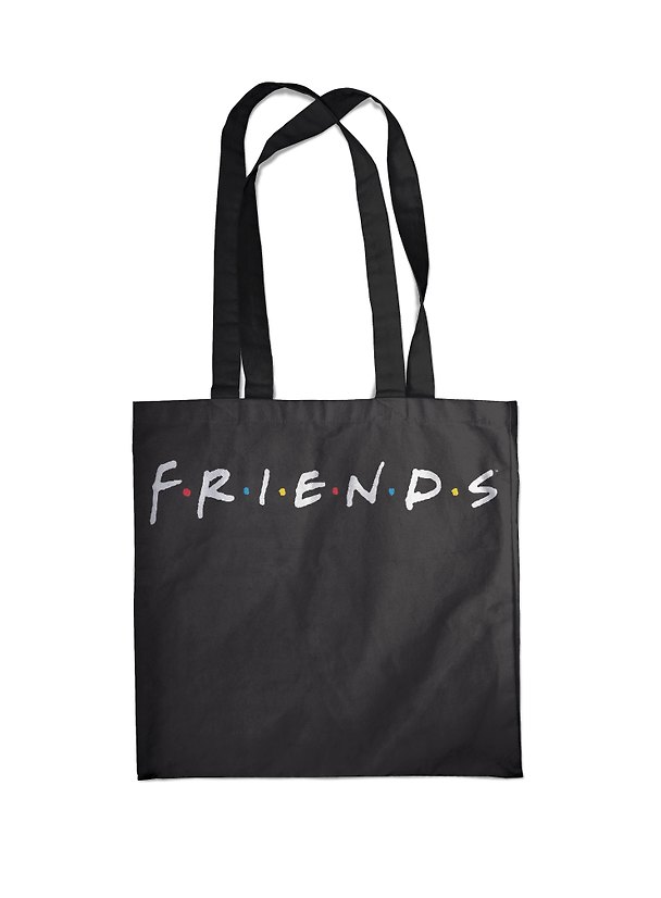 Сумка-шоппер. Friends (черная, 38х42см, длина ручек 58 см) 2870283 — 1
