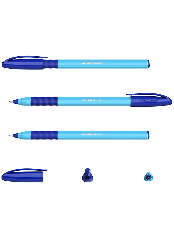 Шариковая ручка синяя 1 мм, U-109 Neon Stick&Grip, Erich Krause 2928640 — 2