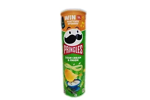 Картофельные чипсы PRINGLES сметана и лук, 165г