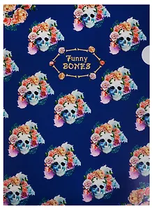 Папка-уголок А4 "Funny bones", пластик 0,18мм