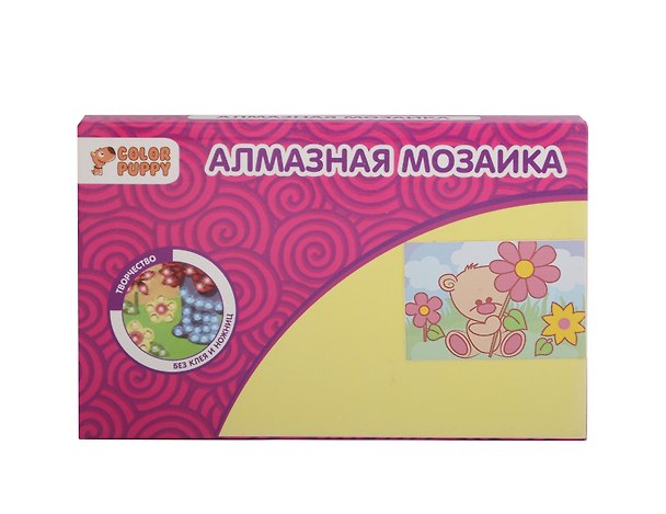 Набор для творчества, Алмазная мозаика, Мишка 331308 — 1