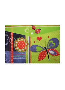 Папка-конверт для тетрадей А4 "Коллаж с бабочкой" на кнопке,Феникс