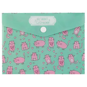 Папка-конверт «My mint cat», А6