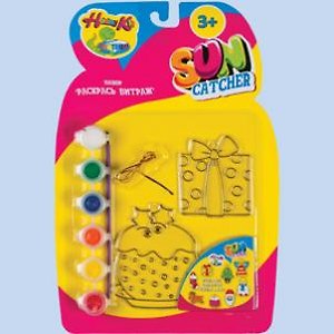 Набор Раскрась витраж Новый год (84254) (Hobby Kit) (3+) (блистер)