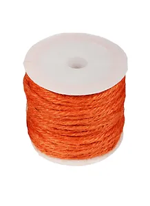 Бечевка для декорирования на пластиковой бобине 10м оранжевый