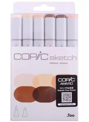 Набор маркеров Copic Sketch телесные тона 6цв — 260008 — 1