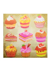 Салфетки бумажные Вкуснятина (1108248) (набор/20шт.) (Страна Карнавалия) (упаковка)