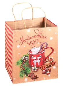 Пакет подарочный "Новогодних чудес", А5