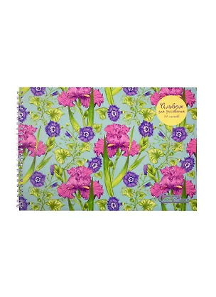 Альбом для рисования Unnika, "Цветочный орнамент", А4, 30 листов, на гребне 254872