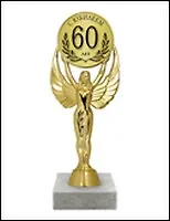 Статуэтка наградная С юбилеем 60 лет (SVN02-008) (19,5см) 2333705 — 1