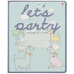 Тетрадь в клетку Альт, "Давай, лама, давай!", 18 листов, в ассортименте