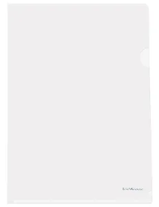 Папка-уголок 10шт А4 "Clear Standart L-FILE" пластик, прозр, Erich Krause