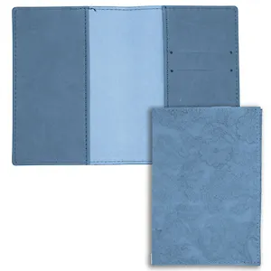 Обложка для паспорта JADE (2 отд.для карт) (голубой) (иск.кожа) (ОПК0518)