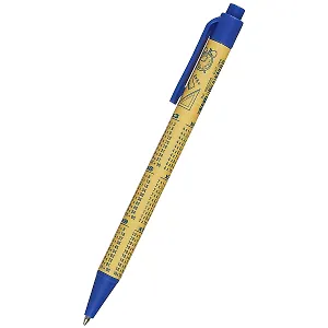 Ручка шариковая Hatber, "Таблица умножения", автоматическая синяя 0,7 мм