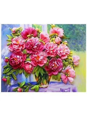 Алмазная мозаика MAZARI Прелестный букет 30х40см (рама 33х43см) частичная выкладка, стразы разного размера 361825