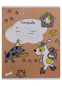 Тетрадь в линейку Феникс+, "Озорные звери", 24 листа, в ассортименте