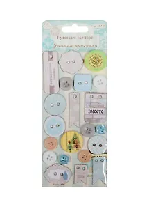 Набор пуговиц-чипборд Зимняя прогулка (CHP-01) (21шт.) (Рукоделие) (упаковка)