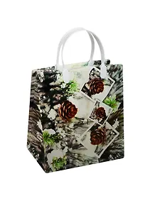 Пакет подарочный пластик А5 23*26*10 Новый год, ассорти PBS, МегаМАГ