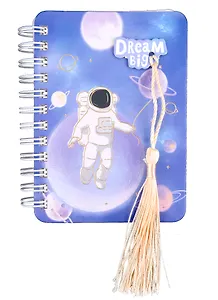 Записная книжка А6- 84*115 80л лин. "Dream big" спираль, тонир.внутр.блок