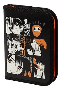 Пенал 1 отделение "Аниме. Нежные чувства" 19*13 см, молния