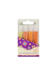 Набор для творчества FANCY CREATIVE Бисер стеклянный в тубах, d=1,9мм, 4 цв.*5г в асс.